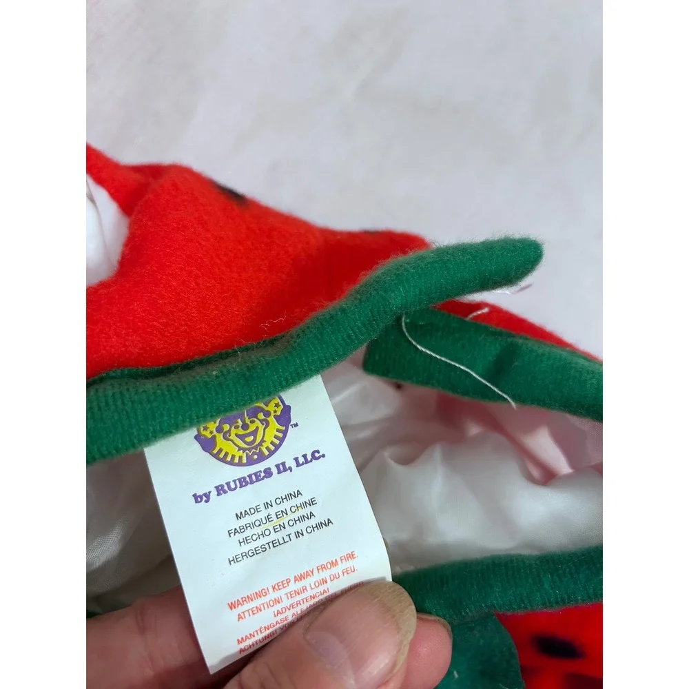 Rubies II Strawberry Costume Infant Red Berry Cute Plush 2pc Set Kids